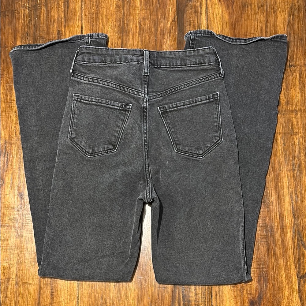 Black Flare Bell Bottom High-Rise Jeans Old Navy Size 0